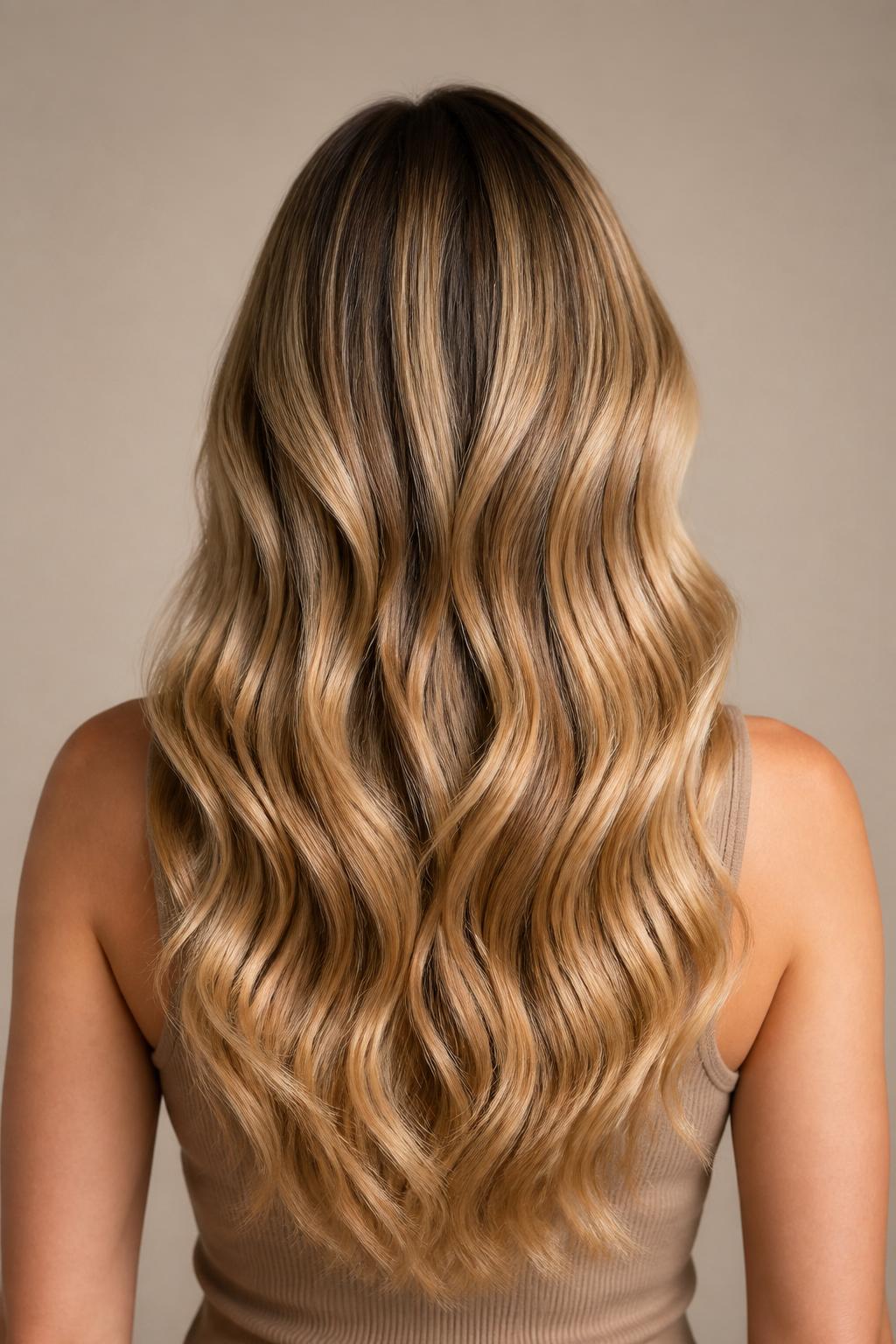 Balayage på långt hår, Skövde